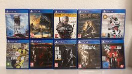 PS4 Spielepaket – 10 Spiele für PlayStation 4