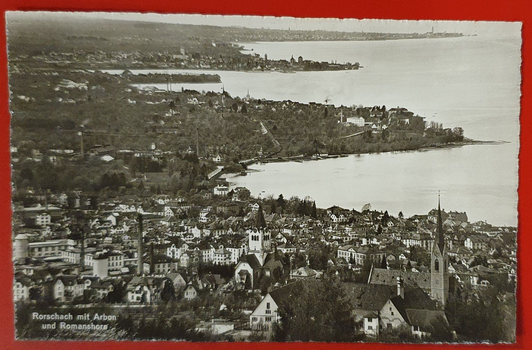 Cartoline postali: Rorschach 1946 - mit Arbon und Romanshorn – Usato da Kreuzlingen venduto da Rschweiz1