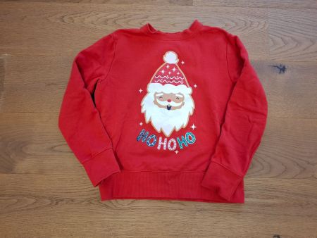 Damen Pullover Nikolaus / Weihnachtspullover rot Gr. S