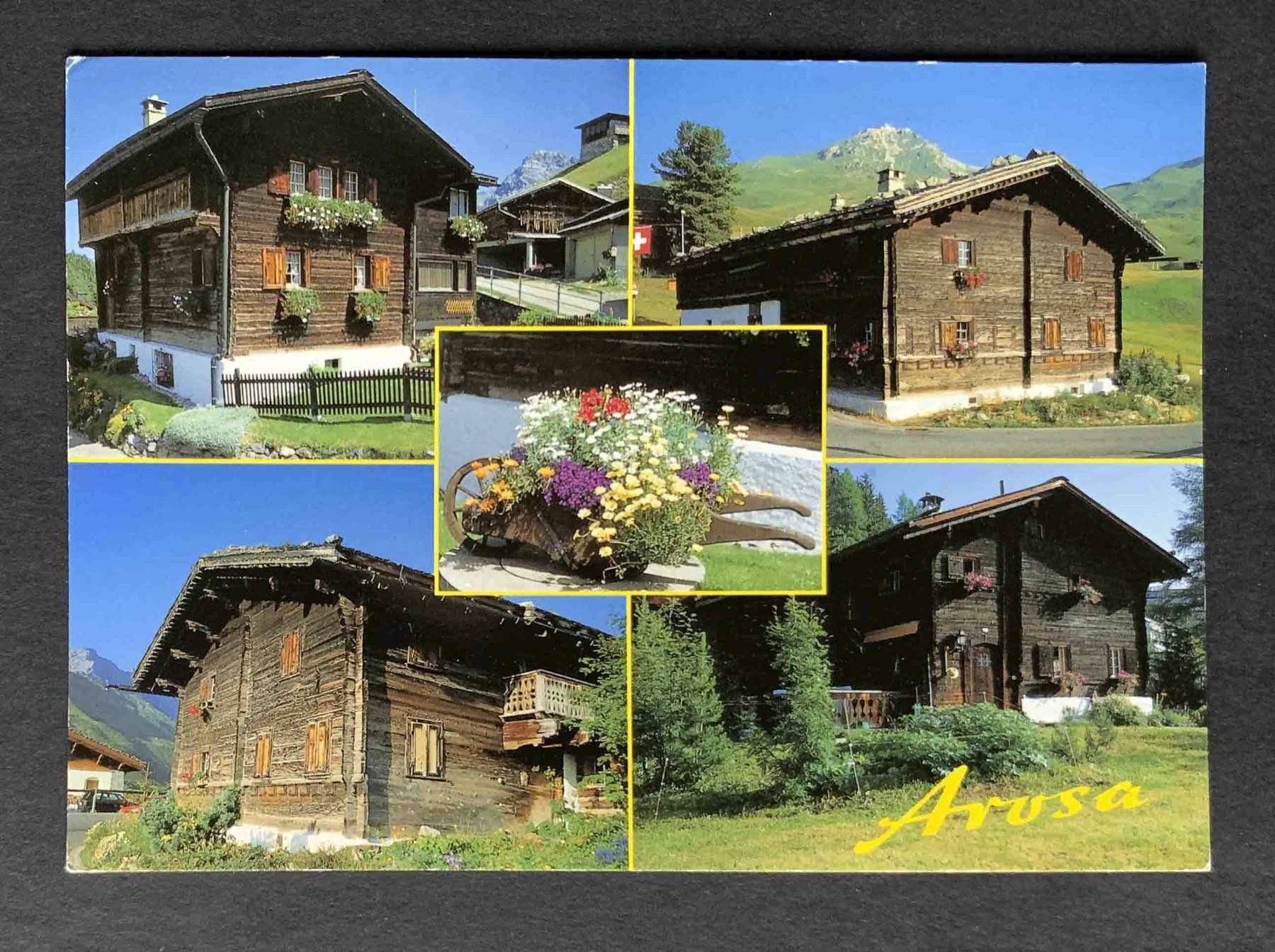 Cartes postales: AK Arosa Walserhäuser – D'occasion à Goldau par artelier1