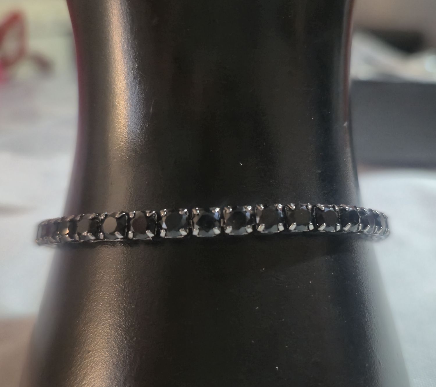 Armbänder & -reifen: Bracciale tennis con zirconi neri – Neu (gemäss Beschreibung) aus Giubiasco von Stefaniav 2
