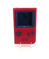 Game Boy Pocket (Red Edition) mit IPS-Display + CleanPower!