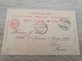 10rp Ganzsache Institut  St. CALL SUISSE