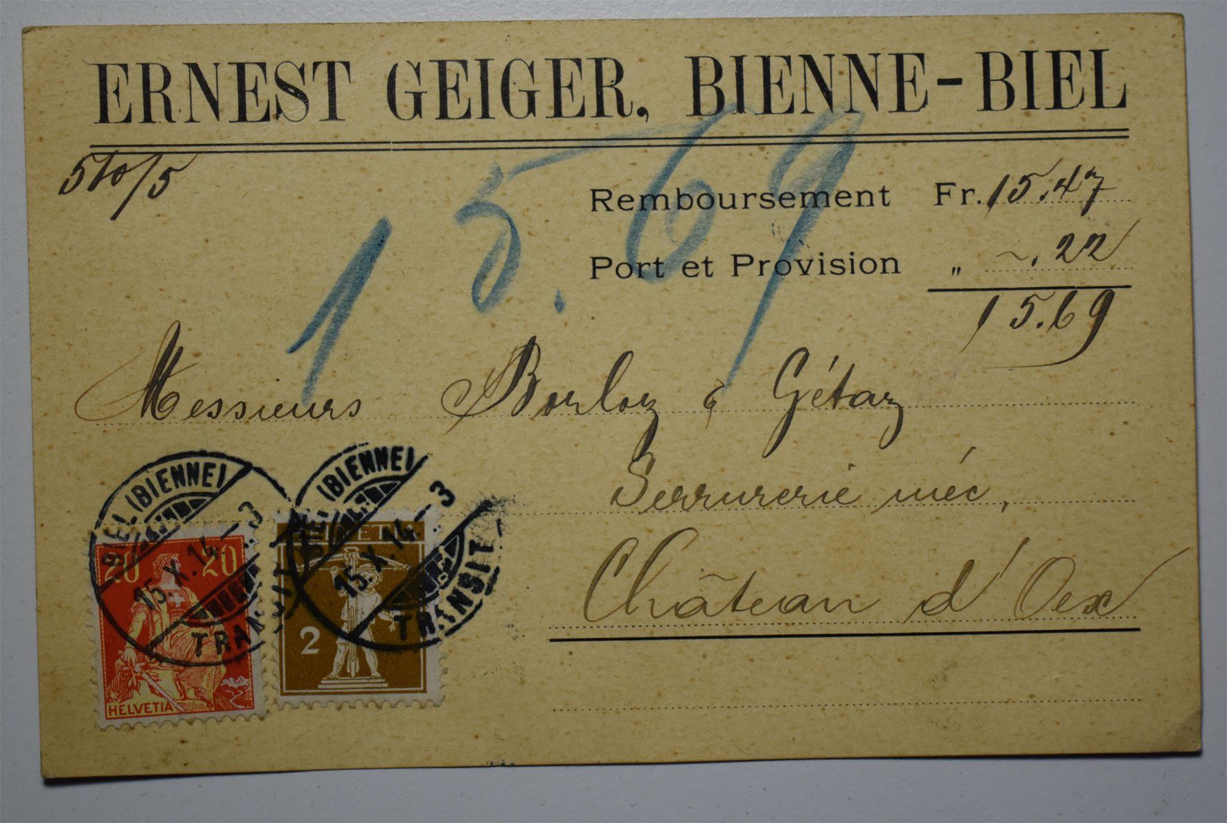 Buste & buste per spedizione: Lot de lettres anciennes – Usato da Petit-Lancy venduto da Pimose 4