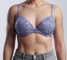 Victoria's Secret Push-up BH Dream Angels Gr. 32D (70D) Blau