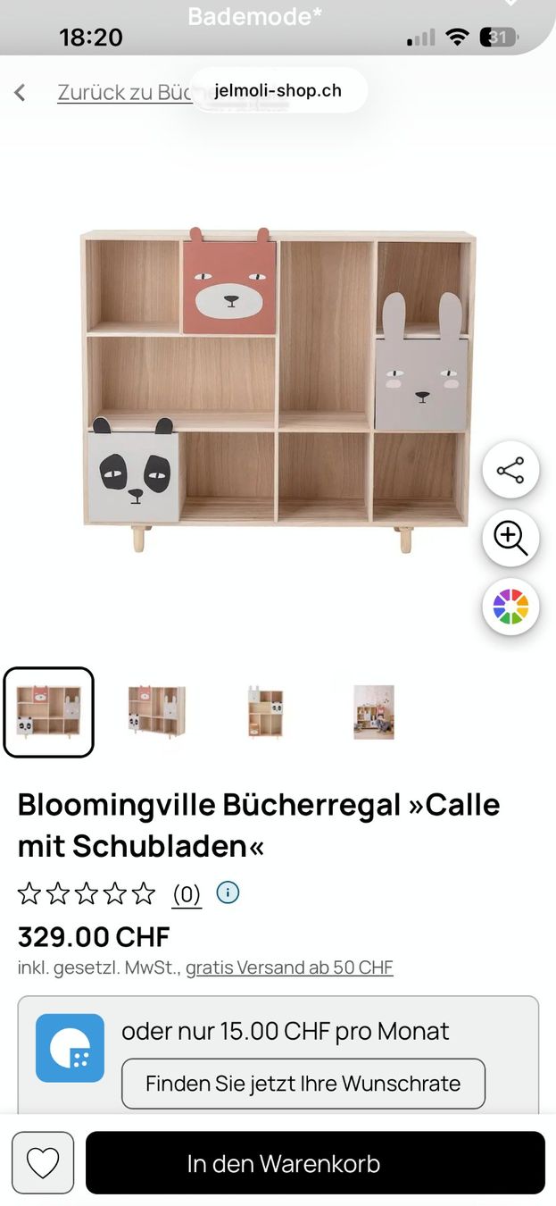 Bloomingville Scaffali: Bloomingville Buecherregal Calle – Usato da Schlieren venduto da Nafsika1 1