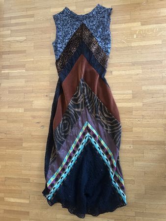 Eliane & Lena, robe moulante longue de créateur, taille38