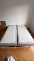 2x Boxspring-Matratzen 90x200 cm + Topper 180x200