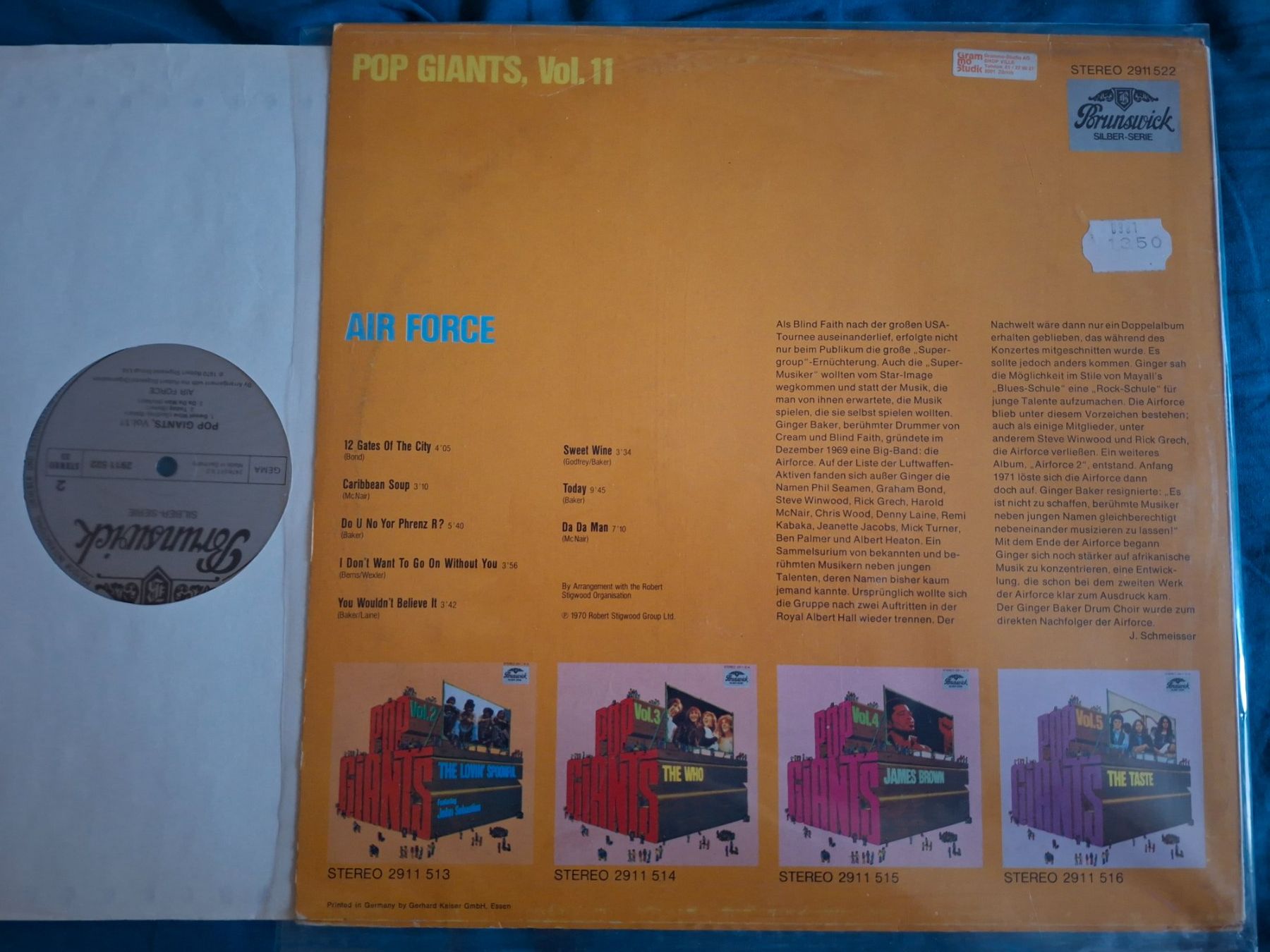 Schallplatten: POP GIANTS Vol. 11 AIR FORCE Ginger Baker – Gebraucht aus Burg AG von ..machine_rec.. 2
