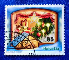 Nr.1526 Krippe Sondermarken Weihnachten GESTEMPELT 2014   