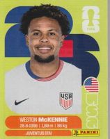 FIFA WORLD CUP 2026 Panini Sticker USA 10 WESTON MCKENNIE