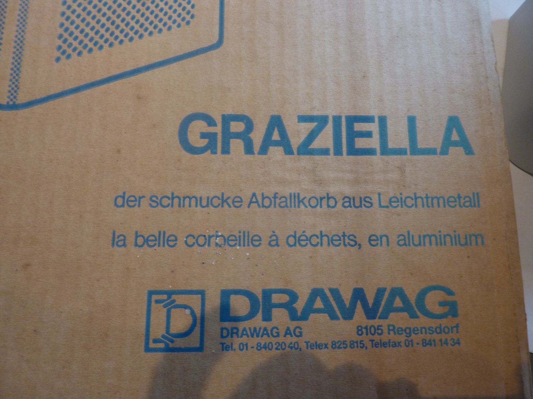 Abfalleimer: Alu Abfallkorb – Neu und originalverpackt aus Niederscherli von Zahnd1 1