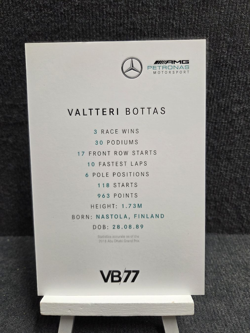 Autografi: Kopie Valtteri Bottas Autogramm  – Usato da Wetzikon ZH venduto da AmacherM 1
