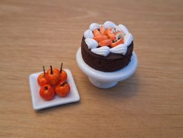 Handmade Apfelkuchen Set für Puppenhaus