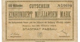 Passau 100 Mrd.Mark 25.10.1923 SS+-SS++