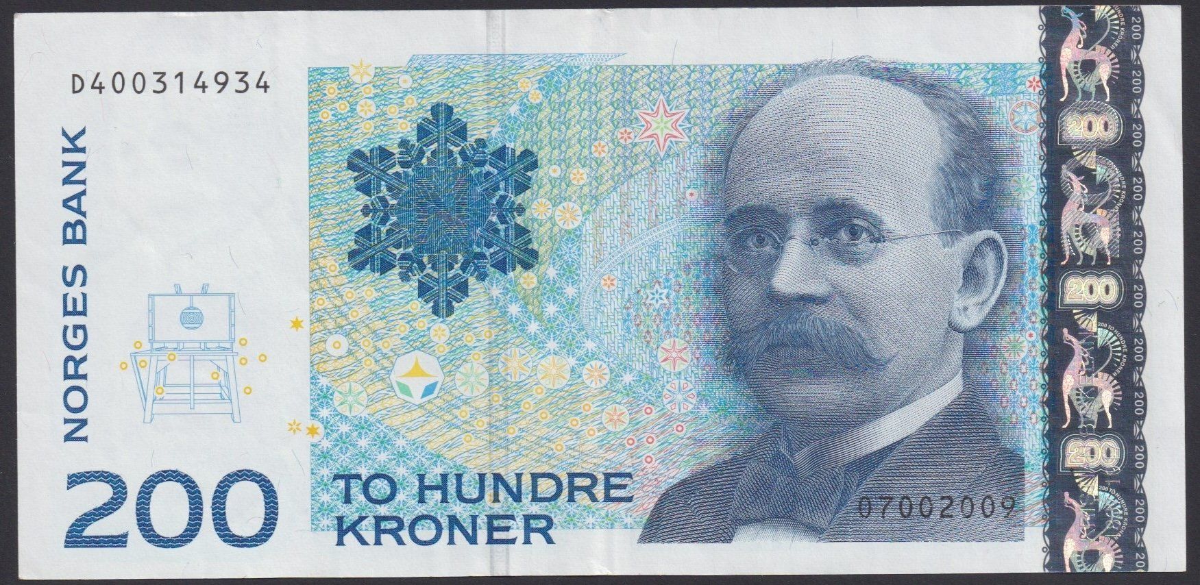 Billets de banque: Norwegen 200 Kroner 2009 – D'occasion à Brugg AG par banknoten_muesli