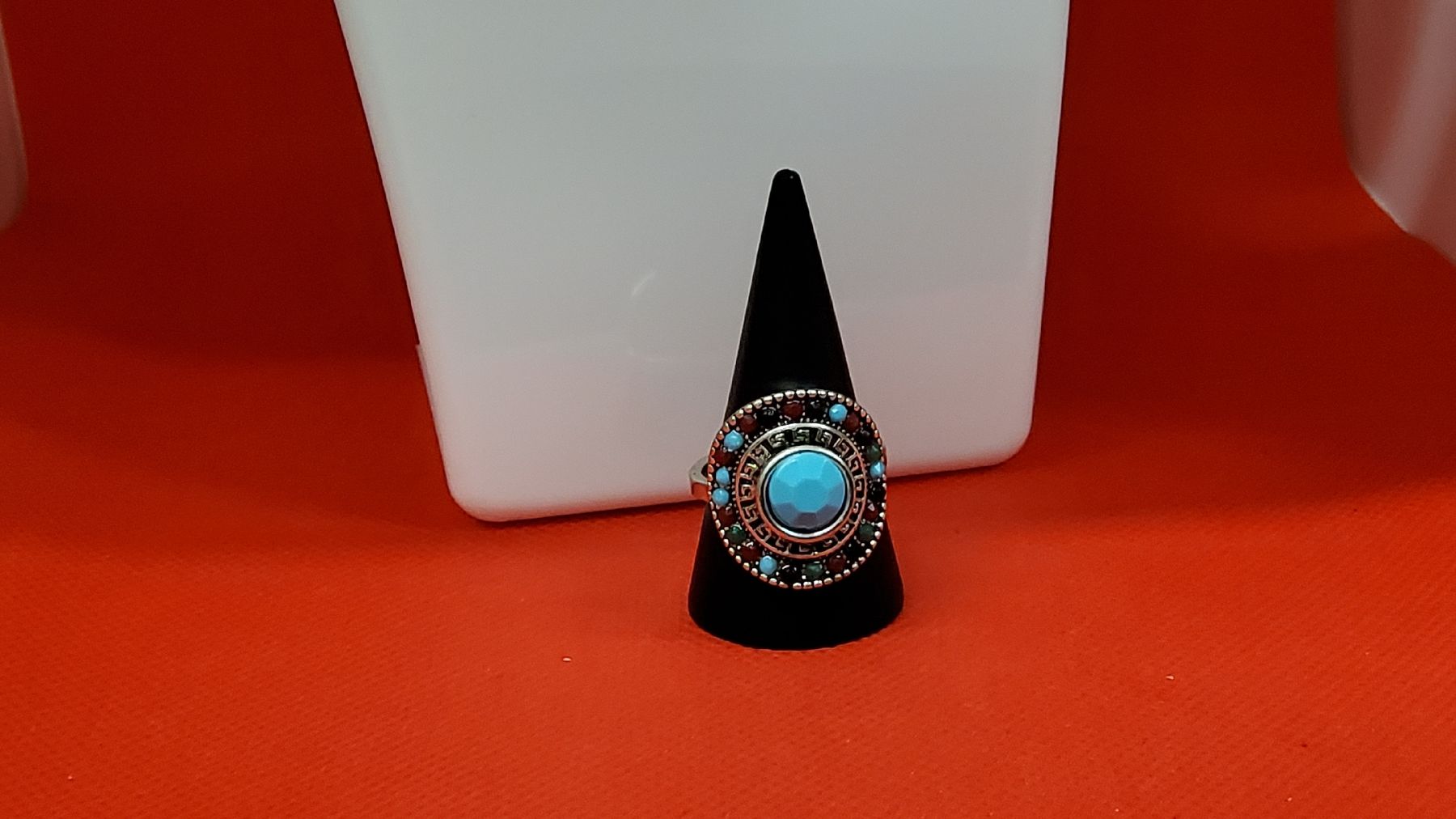 Ringe: Türkis Ring Modeschmuck Silber Optik Sommer Chic Neu 💍 – Neu (gemäss Beschreibung) aus Herisau von Nluanalucas
