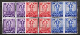1936 : Sondermarken W2 - W4 im VB, postfrisch **