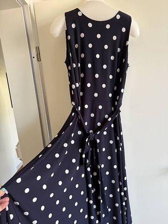 Polka-Dot-Kleid von Ralph Lauren; Grösse 40