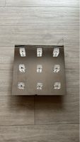 Moderne Deckenlampe mit 9 Würfel, Edelstahl, zeitlos!