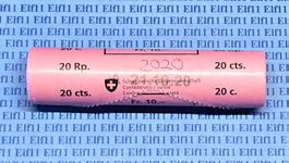 CHF___0.20 2020 Originalrolle mit 50 x 20 Rappen 2020