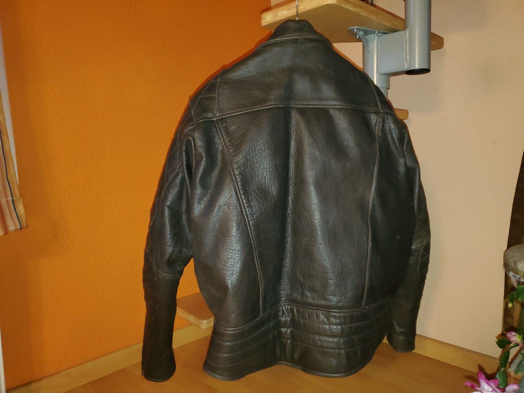 Giacche: Motorradjacke, Leder, dunkelbraun – Usato da Wiezikon b.Sirnach venduto da Bb7 1