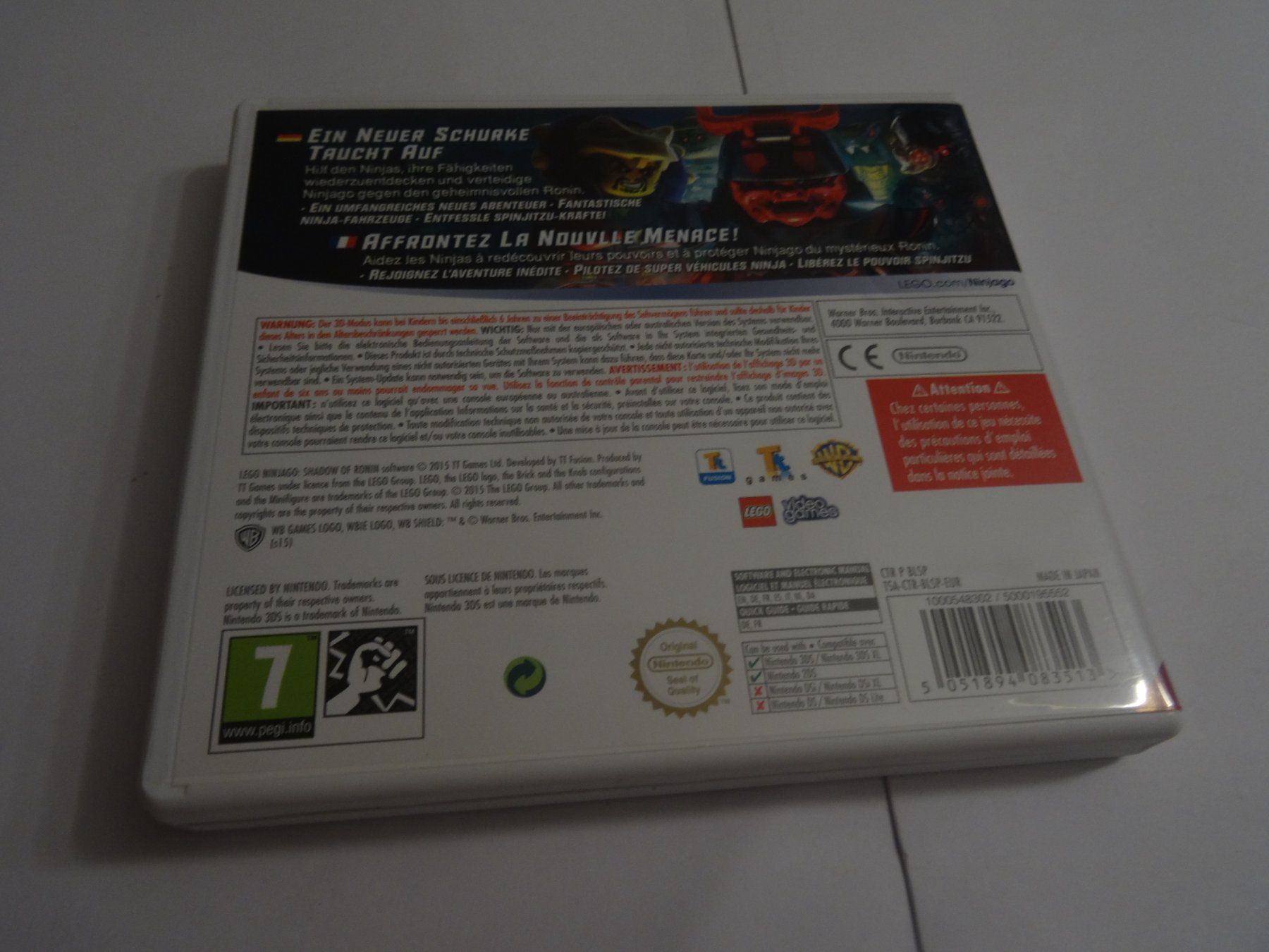 Nintendo Spiele: Lego Ninjago - Shadow of Ronin 3DS – Gebraucht aus Olten von Disc-Ausverkauf 2