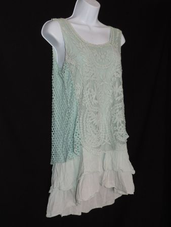 robe vert menthe pale