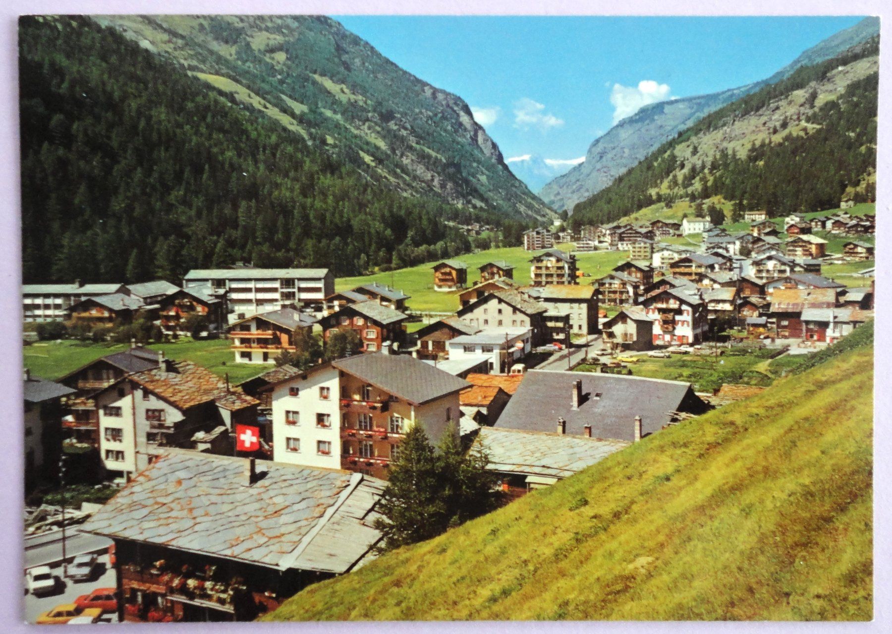 Ansichtskarten: Saas Grund 1559 m – Gebraucht aus Fétigny von Billy2miny