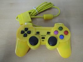 Playstation 2 Controller Joypad Farbe gelb col - PS2 Neuware