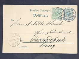 CL25 Carte Postale + Timbre Allemagne 1898