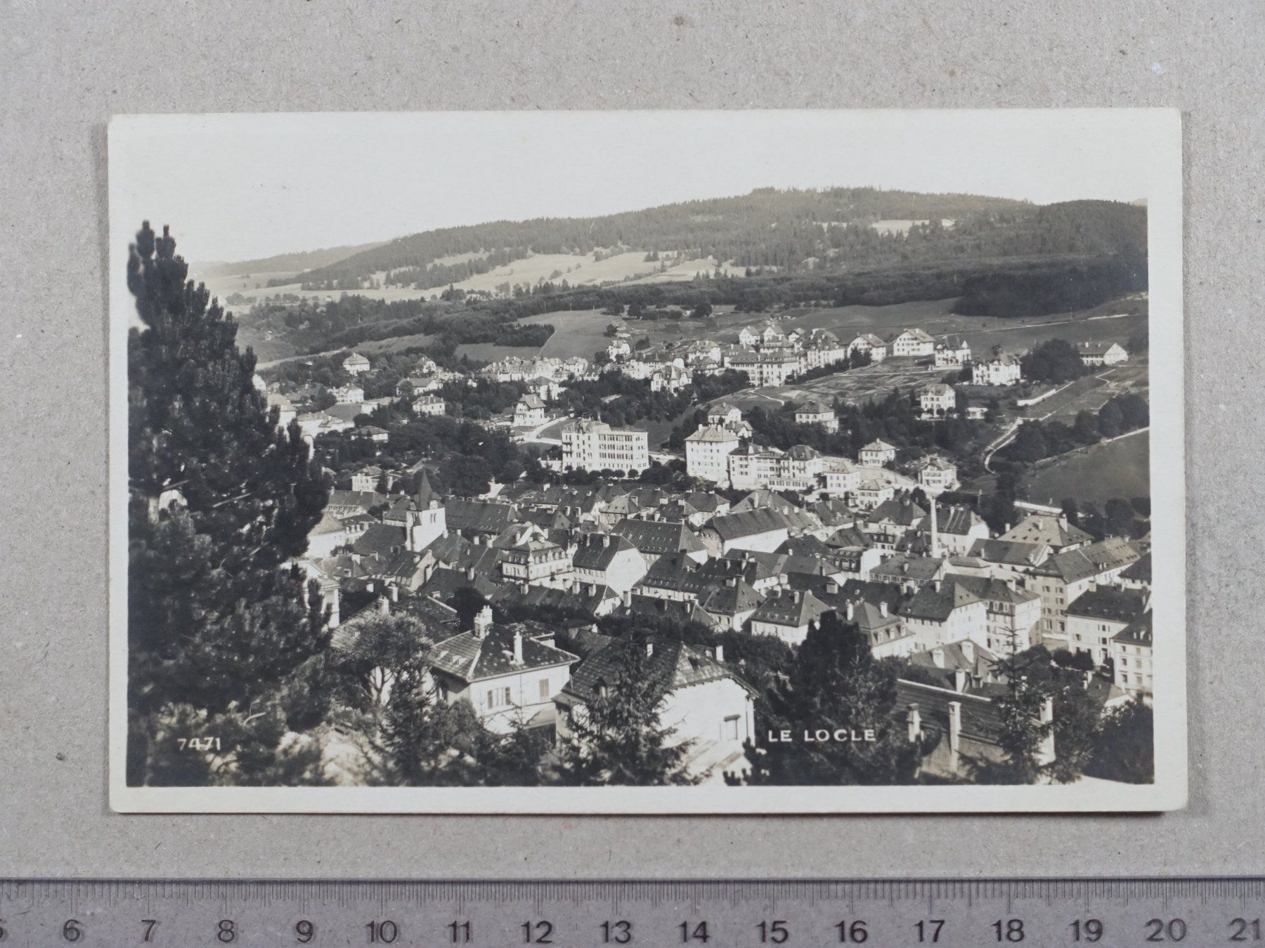 Cartoline postali: Le Locle, 1930 – Usato da Lenzburg venduto da fh1