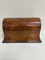 Antik Biedermeier Tea Caddy aus Wurzelholz mit Intarsie