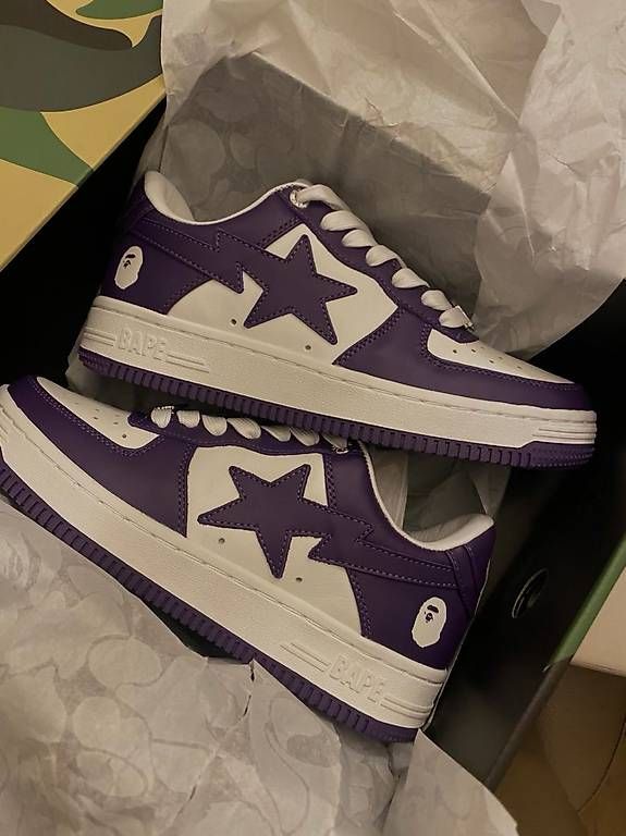 Scarpe da uomo: Bape Sta violet/blanc  – Nuovo e nell'imballaggio originale da Chardonne venduto da str_fq98