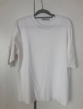 Zara Shirt mit Lochstickerei