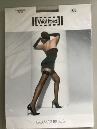 Wolford Glamourous Stay-Up, XS, Schwarz, Neu mit Etikett!