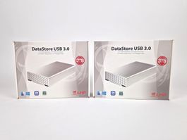 2 x LMP DataStore 3.5" USB 3.0 HDD-Gehäuse NEU
