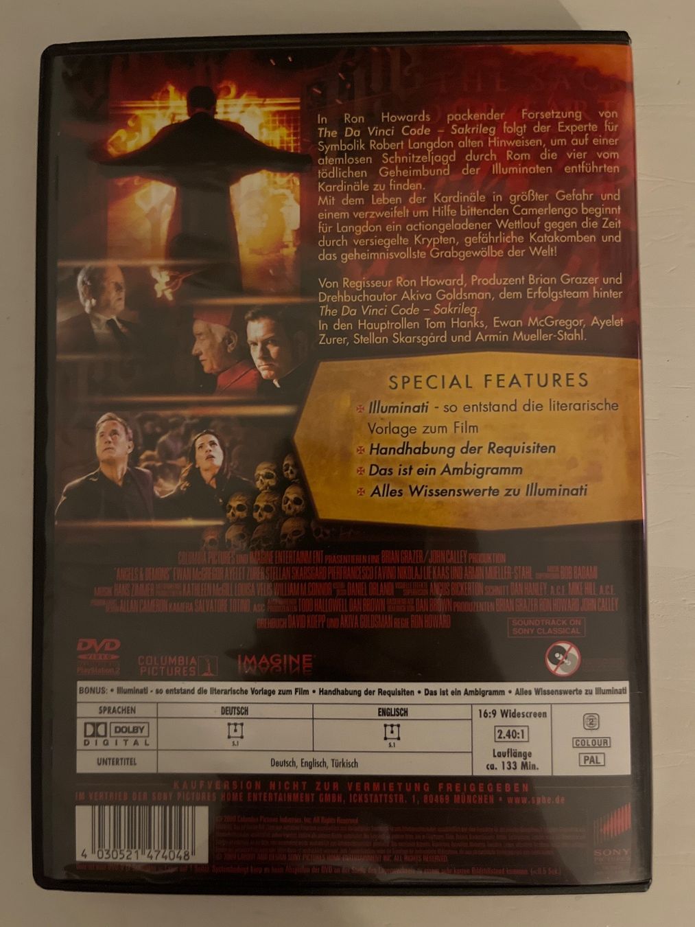 Tutti i DVDs: Illuminati (2009) DVD - Tom Hanks – Nuovo (secondo la descrizione) da Sierre venduto da black.box 1