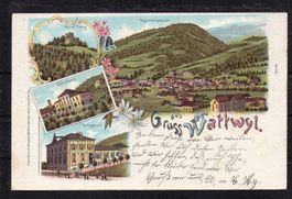 Gruss aus Wattwyl SG, 1902, ʘ Wattwyl + Glarus