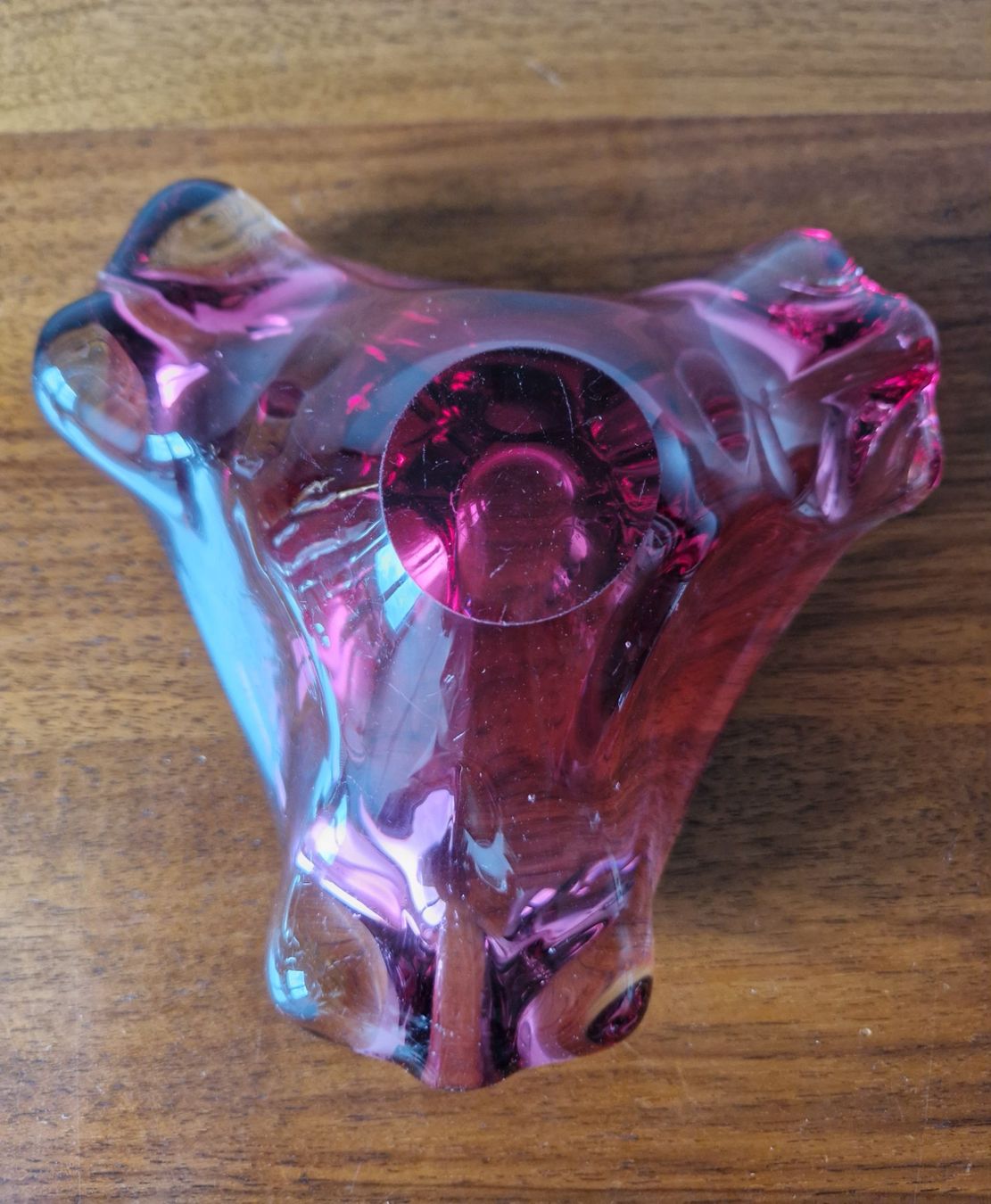 Murano Portacenere: Murano Glas Aschenbecher, Violet – Usato da Bern venduto da Antikbatik 1