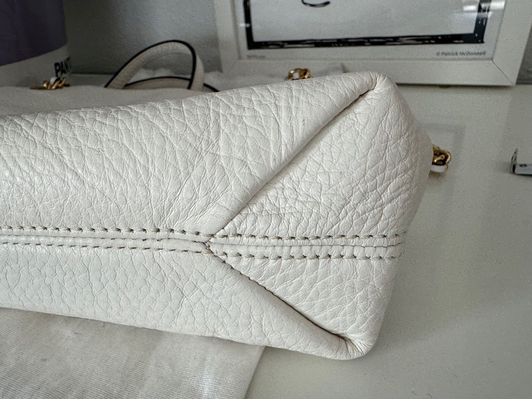 Michael Kors Borse da donna: MICHAEL Michael Kors Jet Set Chain Messenger Bag White Gold – Nuovo (secondo la descrizione) da Zuerich venduto da Moochie 6