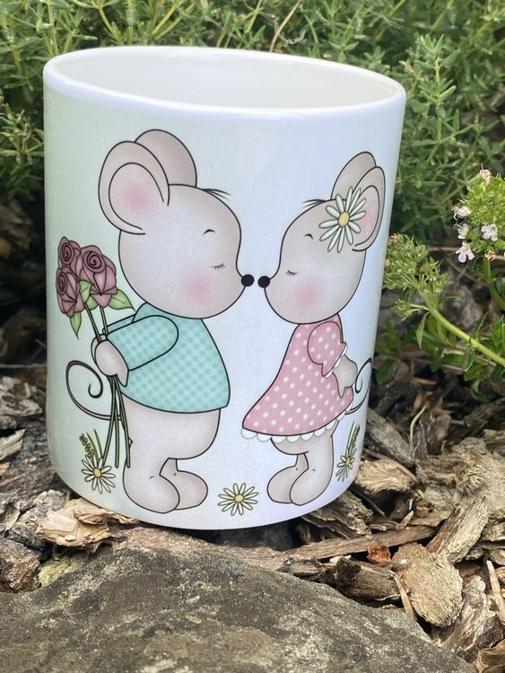 Süsser Farbwechsel-Becher Mäusepaar Liebe Valentinstag | Kaufen auf Ricardo