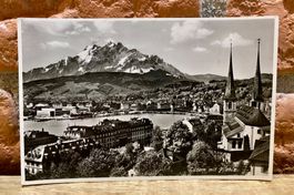 1935 - LUZERN mit Pilatus & Hofkirche