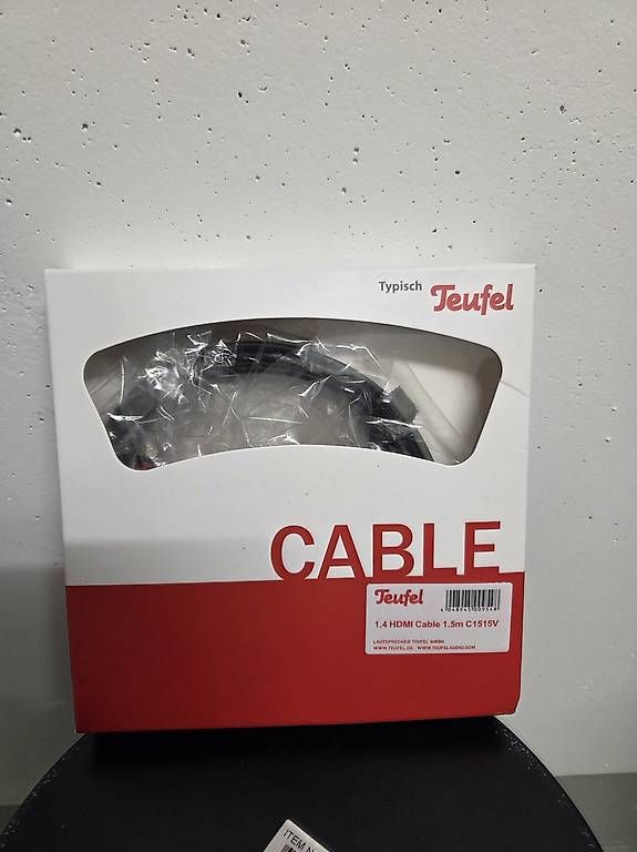 Teufel Cavi: Teufel HDMI Kabel (neu) – Nuovo e nell'imballaggio originale da Rüfenacht BE venduto da Biancaro