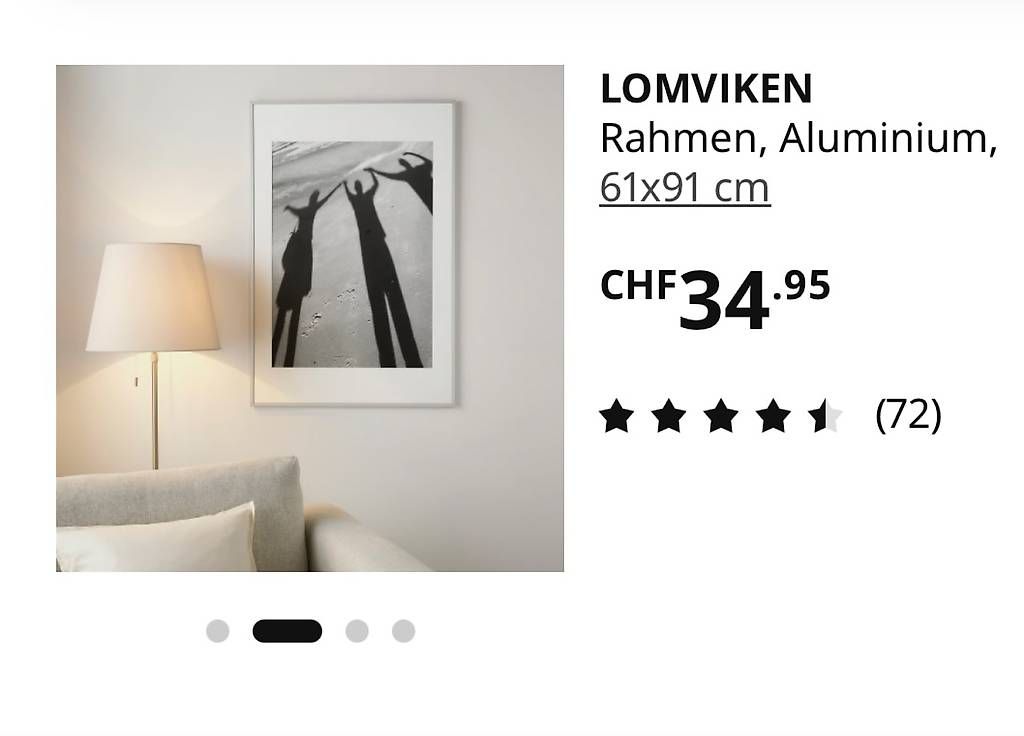 Cadres de tableaux: IKEA LOMVIKEN Bilderrahmen – D'occasion à Schlieren par ivo_w92d 1