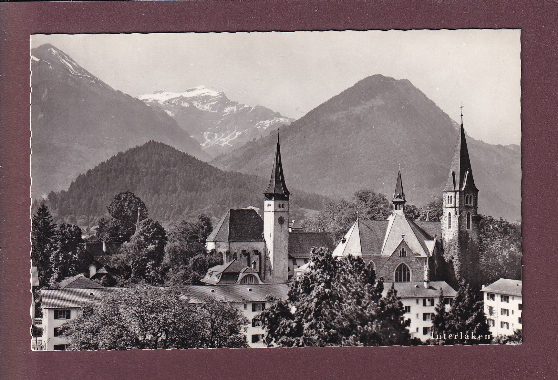 Cartes postales: INTERLAKEN - Kirche – D'occasion à Pully par nicecards