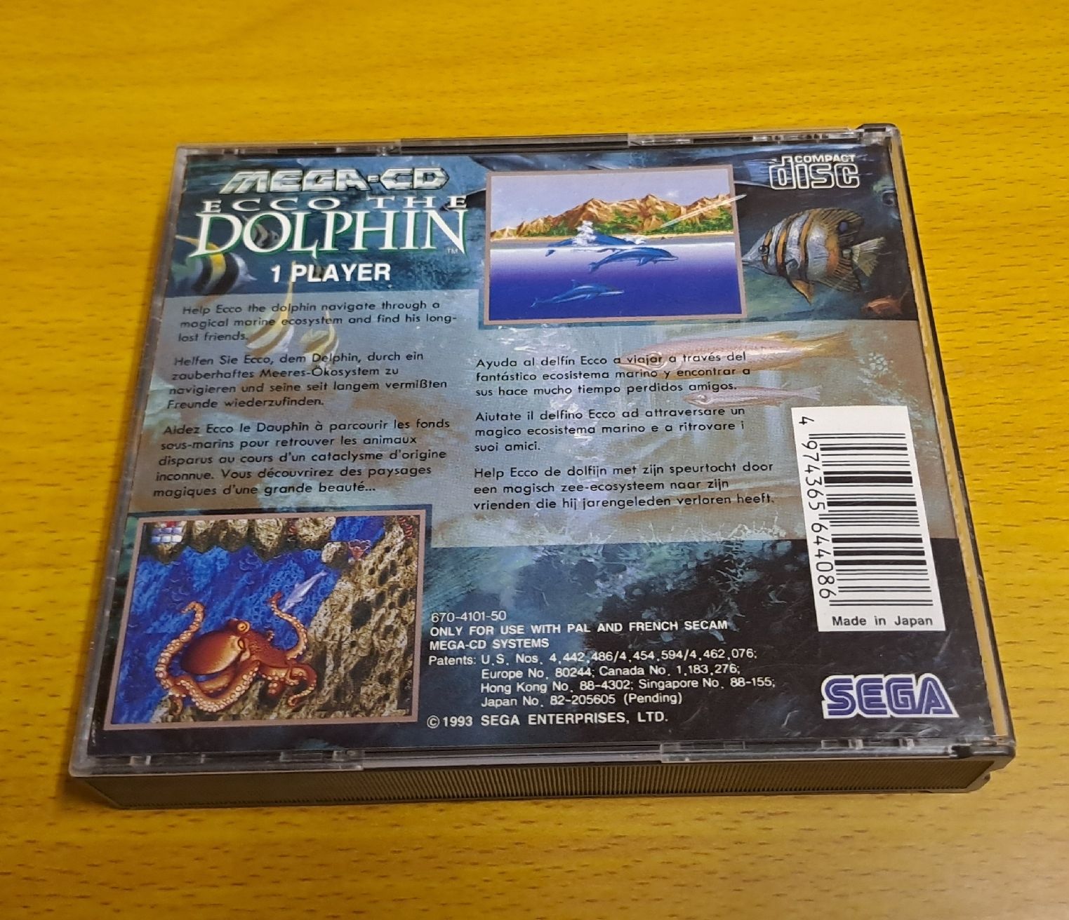 Sega Giochi: Ecco the Dolphin Sega Mega CD – Usato da Bünzen venduto da Rtron 1