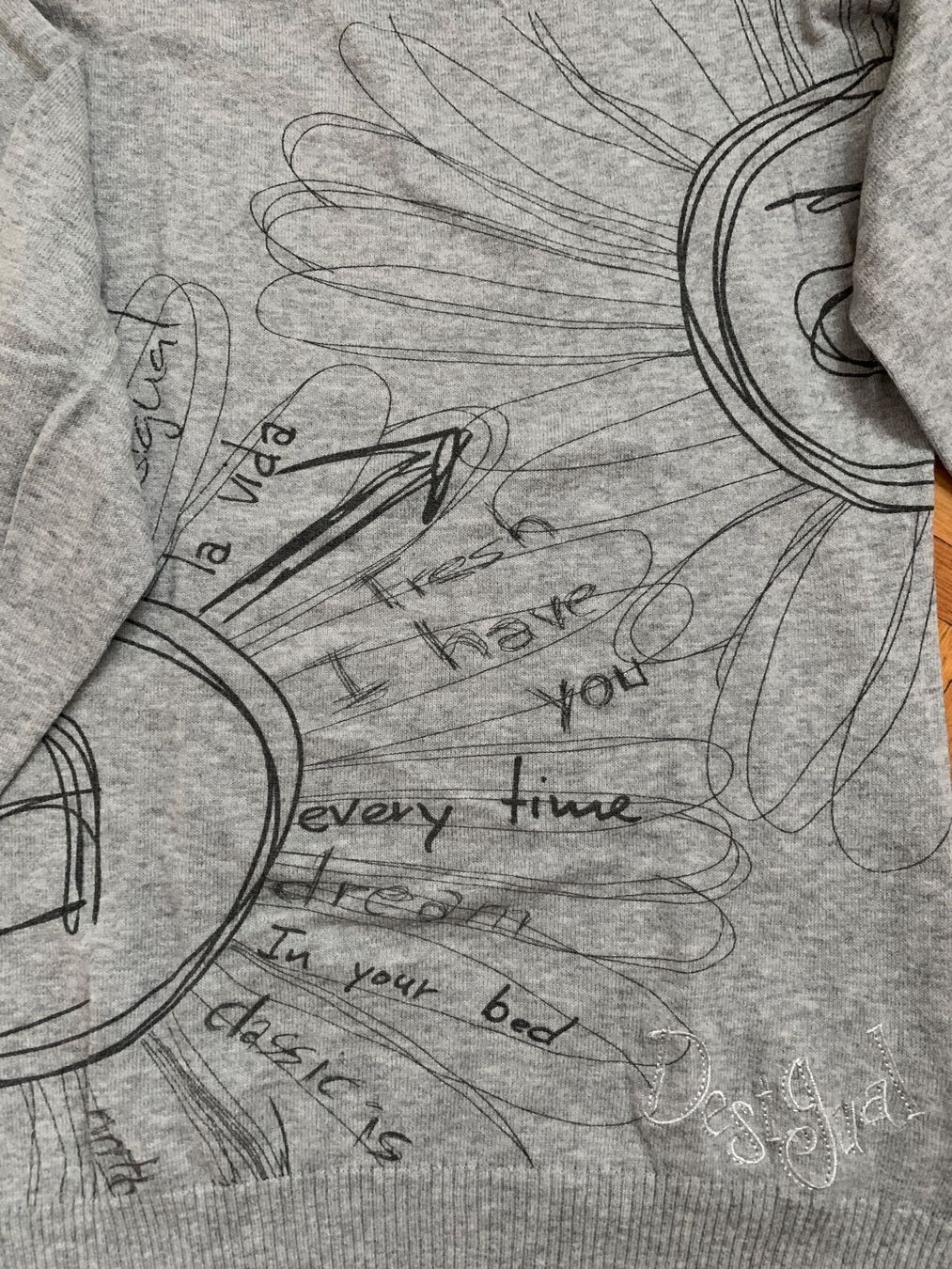 Desigual Maglioni & Felpe: Desigual   pull grigio  ragazza (S) – Usato da Minusio venduto da murimiri 2
