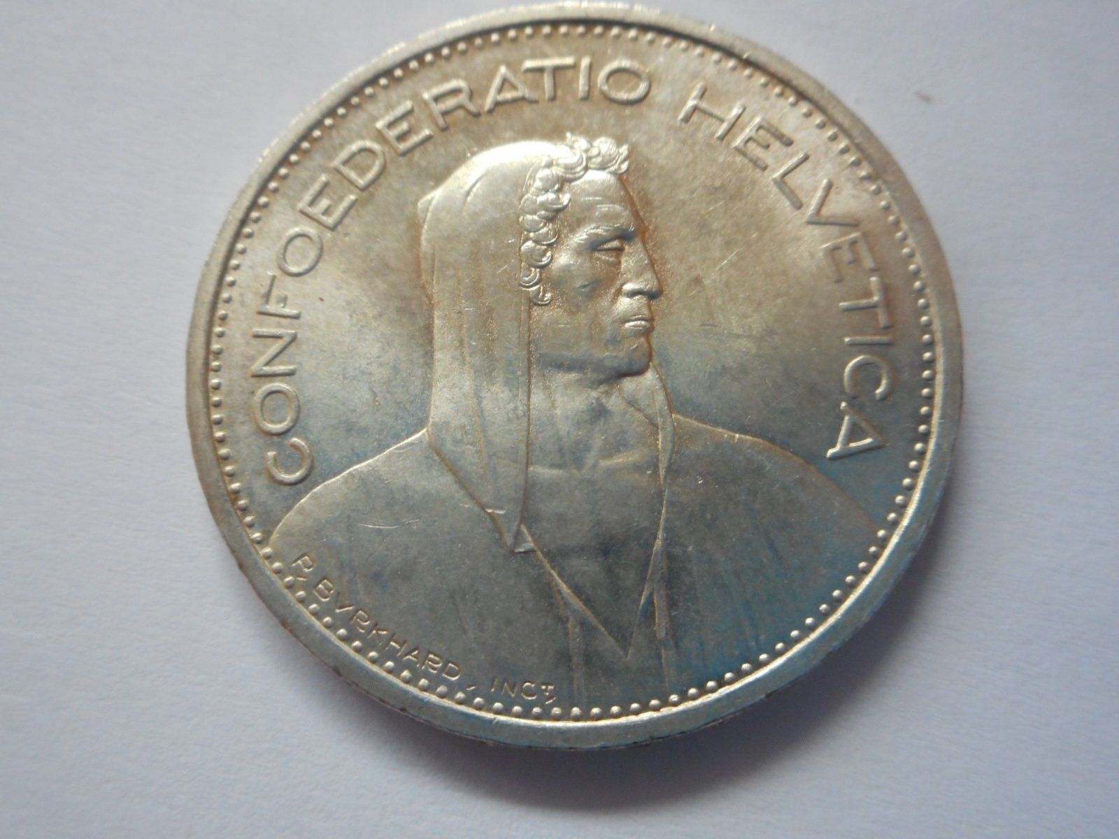 Tutti le monete: 5 Fr. 1950 silber  unz/stgl – Nuovo (secondo la descrizione) da Kriegstetten venduto da pizlad2010 3