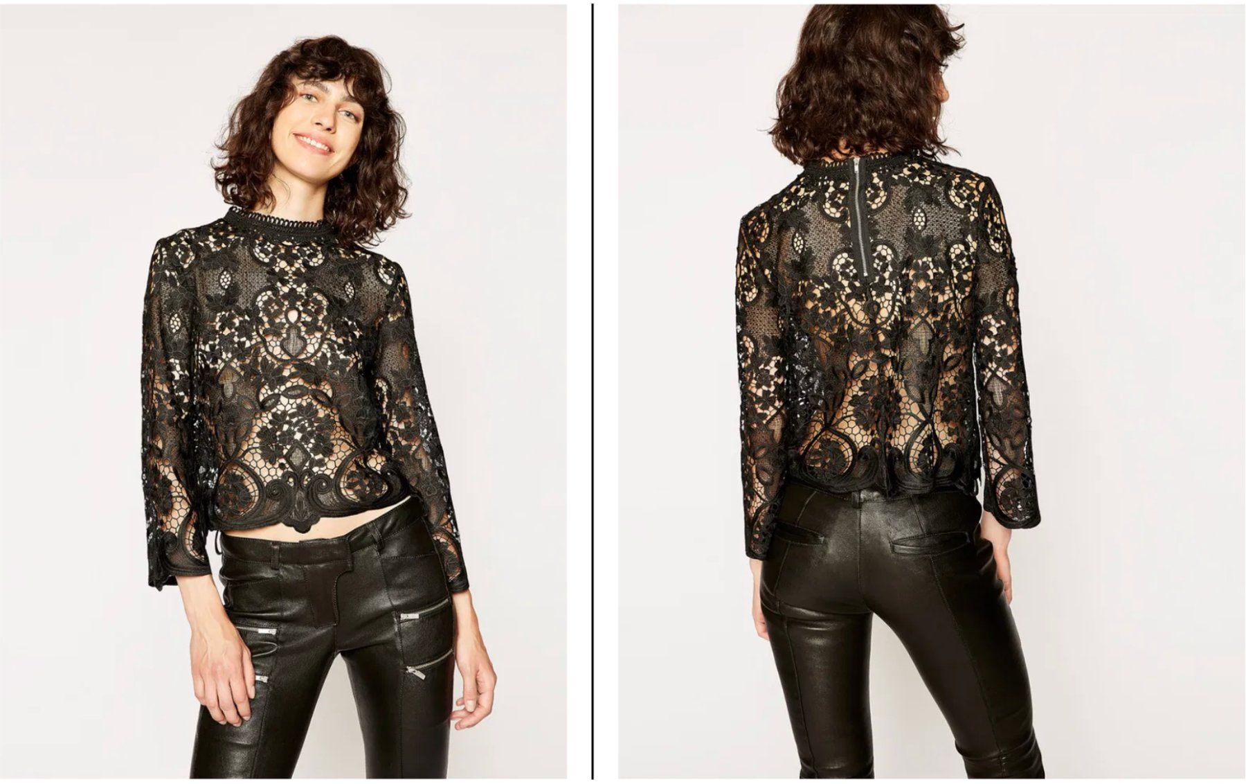 Kooples Top: The Kooples floral lace top – Usato da St-Sulpice VD venduto da juhdu